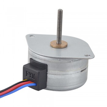 Zewnętrzny liniowy silnik krokowy pm Φ35x22mm 35LN24M01-122, skok na obrót 0,5mm, skok 21,5mm