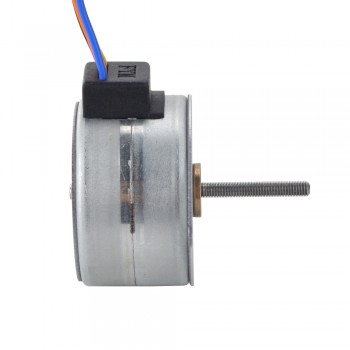 Zewnętrzny liniowy silnik krokowy pm Φ35x22mm 35LN48M02-122, skok na obrót 0,5mm, skok 21,5mm