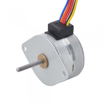 Zewnętrzny liniowy silnik krokowy pm Φ35x22mm 35LN48M02-122, skok na obrót 0,5mm, skok 21,5mm
