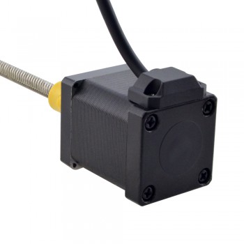 Zewnętrzny liniowy silnik krokowyNEMA 14 14E19S1504WF5-150RS skok na obrót 12,7mm skok 150mm