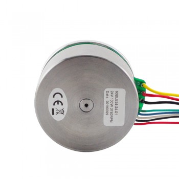 Ф61,2x34mm Silnik bldc z zewnętrznym wirnikiem 60BLE34-24-01 24 V 3740 obr./min 0,284 Nm 100 W 5,3 A