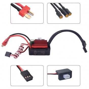 Elektroniczny regulator prędkości Surpass Hobby 35A ESC z wtyczką T/XT60 do samochodu zdalnie sterowanego i drona
