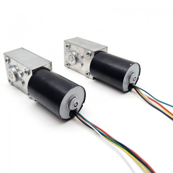 15 szt. 12V/24V Silnik z przekładnią ślimakową DC z magnesami trwałymi, 7W/10,9W, wał 6 mm, przekładnia ślimakowa 81~621