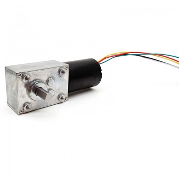 15 szt. 12V/24V Silnik z przekładnią ślimakową DC z magnesami trwałymi, 7W/10,9W, wał 6 mm, przekładnia ślimakowa 81~621