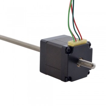 Liniowy silnik krokowy nieuchwytny NEMA 11 11N13S1004FD5-200RS skok na obrót 1,27mm Lead Length 200mm