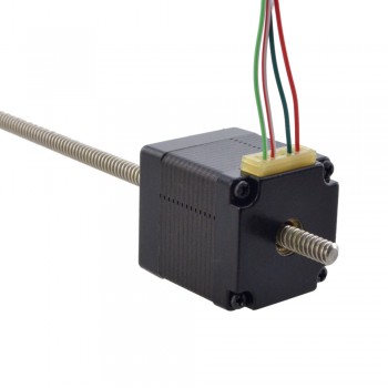 Liniowy silnik krokowy nieuchwytny NEMA 11 11N13S1004GD5-200RS 0,06Nm skok na obrót 2,54mm skok 200mm