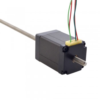 Liniowy silnik krokowy nieuchwytny NEMA 11 11N18S1004FD5-200RS 0,12Nm skok na obrót 1,27mm skok 200mm
