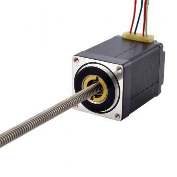 Liniowy silnik krokowy nieuchwytny NEMA 11 11N18S1004FD5-200RS 0,12Nm skok na obrót 1,27mm skok 200mm