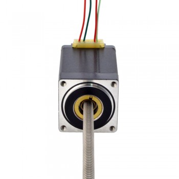 Liniowy silnik krokowy nieuchwytny NEMA 11 11N18S1004FD5-200RS 0,12Nm skok na obrót 1,27mm skok 200mm