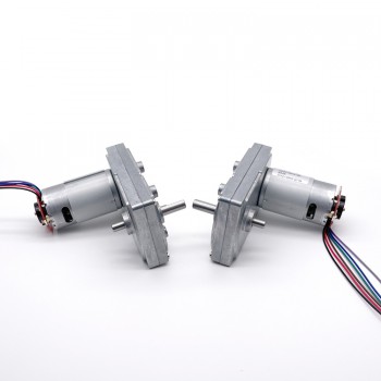 15 szt. Motoreduktor szczotkowy DC z magnesami trwałymi GM100F-555PM 12V/24V z przekładnią walcową o przełożeniu 6–365:1