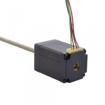 Liniowy silnik krokowy nieuchwytny NEMA 11 11N18S1004GD5-200RS skok na obrót 2,54mm skok 200mm