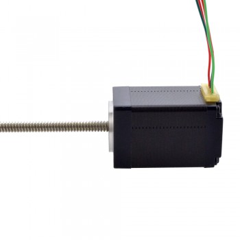 Liniowy silnik krokowy nieuchwytny NEMA 11 11N18S1004GD5-200RS skok na obrót 2,54mm skok 200mm