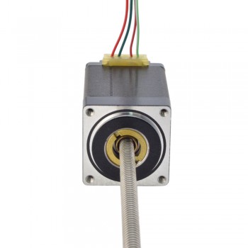 Liniowy silnik krokowy nieuchwytny NEMA 11 11N18S1004GD5-200RS skok na obrót 2,54mm skok 200mm