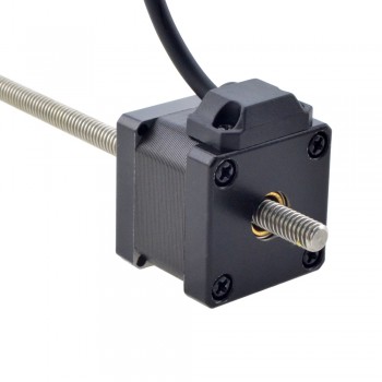 Liniowy silnik krokowy nieuchwytny NEMA 14 14N13S1504GF5-200RS skok na obrót 2,54mm skok 200mm