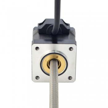 Liniowy silnik krokowy nieuchwytny NEMA 14 14N13S1504GF5-200RS skok na obrót 2,54mm skok 200mm