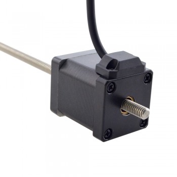 Liniowy silnik krokowy nieuchwytny NEMA 14 14N19S1504FF5-200RS skok na obrót 1,27mm skok 200mm