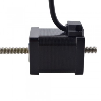 Liniowy silnik krokowy nieuchwytny NEMA 14 14N19S1504FF5-200RS skok na obrót 1,27mm skok 200mm