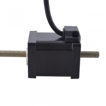 Liniowy silnik krokowy nieuchwytny NEMA 14 14N19S1504WF5-200RS skok na obrót 12,7mm skok 200mm