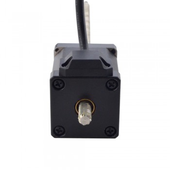Liniowy silnik krokowy nieuchwytny NEMA 14 14N19S1504WF5-200RS skok na obrót 12,7mm skok 200mm