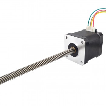 Liniowy silnik krokowy nieuchwytny Nema 17 17LS19-1684N-300G skok na obrót 8mm skok 300mm