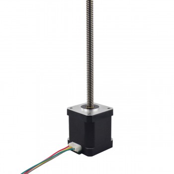 Liniowy silnik krokowy nieuchwytny Nema 17 17LS19-1684N-300G skok na obrót 8mm skok 300mm