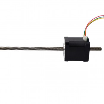 Liniowy silnik krokowy nieuchwytny Nema 17 17LS19-1684N-300G skok na obrót 8mm skok 300mm