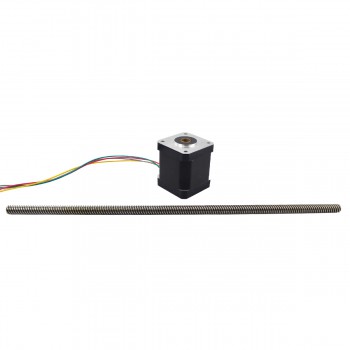 Liniowy silnik krokowy nieuchwytny Nema 17 17LS19-1684N-300G skok na obrót 8mm skok 300mm