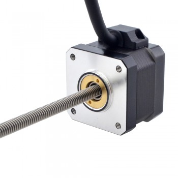 Liniowy silnik krokowy nieuchwytny NEMA 17 17N13S1504FF5-200RS skok na obrót 1,27mm skok 200mm