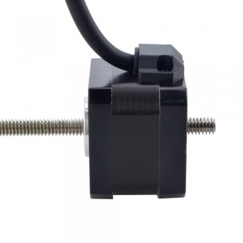 Liniowy silnik krokowy nieuchwytny NEMA 17 17N13S1504FF5-200RS skok na obrót 1,27mm skok 200mm