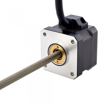 Liniowy silnik krokowy nieuchwytny NEMA 17 17N13S1504GF5-200RS skok na obrót 2,54mm skok 200mm