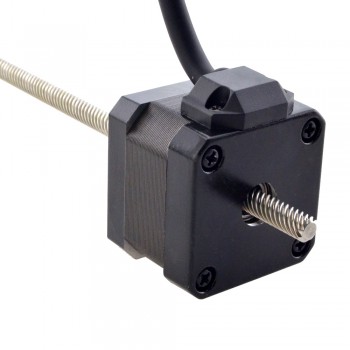 Liniowy silnik krokowy nieuchwytny NEMA 17 17N13S1504WF5-200RS skok na obrót 12,7mm skok 200mm