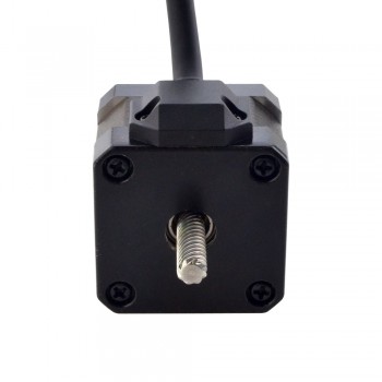 Liniowy silnik krokowy nieuchwytny NEMA 17 17N13S1504WF5-200RS skok na obrót 12,7mm skok 200mm