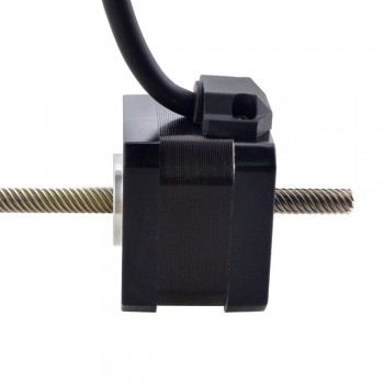 Liniowy silnik krokowy nieuchwytny NEMA 17 17N13S1504WF5-200RS skok na obrót 12,7mm skok 200mm