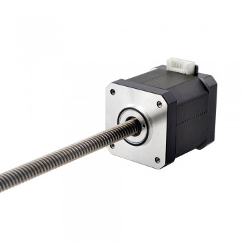 Liniowy silnik krokowy nieuchwytny Nema 17 17N19S1684MB-200RS skok na obrót 8mm skok 200mm