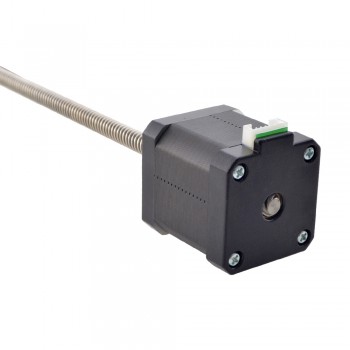Liniowy silnik krokowy nieuchwytny Nema 17 17N19S1684MB-200RS skok na obrót 8mm skok 200mm