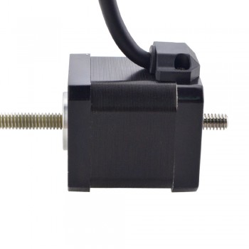 Liniowy silnik krokowy nieuchwytny NEMA 17 17N19S2504FF5-200RS skok na obrót 1,27mm skok 200mm