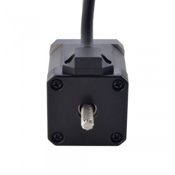 Liniowy silnik krokowy nieuchwytny NEMA 17 17N19S2504WF5-200RS skok na obrót 12,7mm skok 200mm