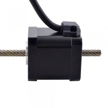 Liniowy silnik krokowy nieuchwytny NEMA 17 17N19S2504YF5-200RS skok na obrót 25,4mm skok 200mm