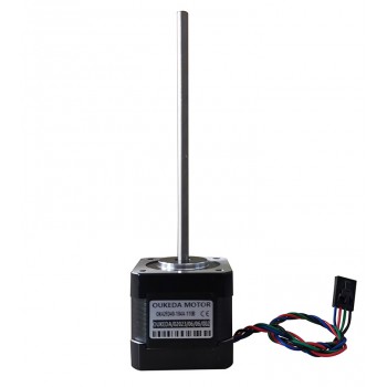 Liniowy silnik krokowy nieuchwytny Nema 17 Oukeda OK42FD40104A-110B 1,8 stopnia 49Ncm skok 110mm