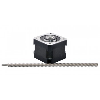 Liniowy silnik krokowy nieuchwytny Nema 17 skok na obrót 2,4384mm 17LS13-0704J-150N