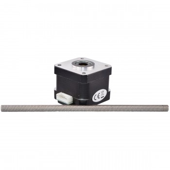 Liniowy silnik krokowy nieuchwytny Nema 17 skok na obrót 2mm 17LS13-0844N-200D