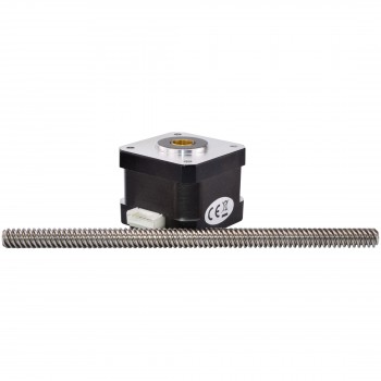 Liniowy silnik krokowy nieuchwytny Nema 17 skok na obrót 8mm 17LS13-0404N-150G