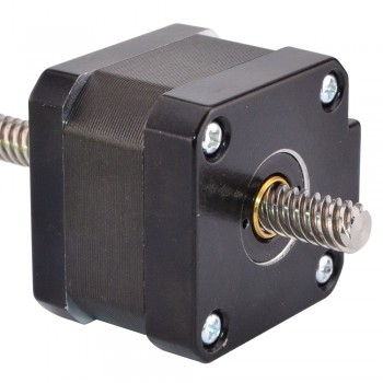 Liniowy silnik krokowy nieuchwytny Nema 17 skok na obrót 8mm 17LS13-0404N-150G