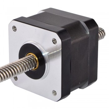 Liniowy silnik krokowy nieuchwytny Nema 17 skok na obrót 8mm 17LS13-0404N-150G
