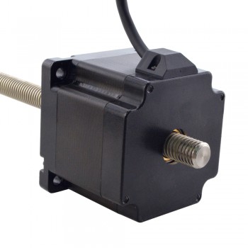Liniowy silnik krokowy nieuchwytny NEMA 34 34N30S5504GK5-300RS skok na obrót 2,54mm skok 300mm