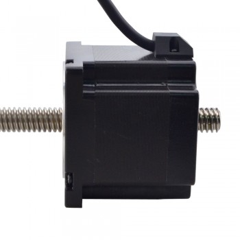 Liniowy silnik krokowy nieuchwytny NEMA 34 34N30S5504RK5-300RS skok na obrót 6,35mm skok 300mm