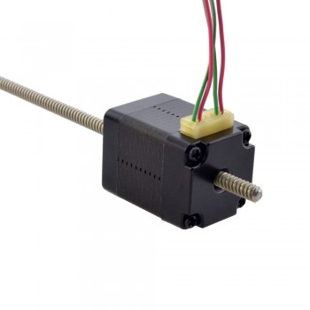 Liniowy silnik krokowy nieuchwytny NEMA 8 8N11S0504AC5-150RS skok na obrót 2mm skok 150mm