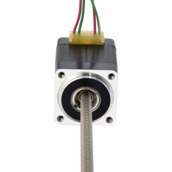 Liniowy silnik krokowy nieuchwytny NEMA 8 8N11S0504AC5-150RS skok na obrót 2mm skok 150mm
