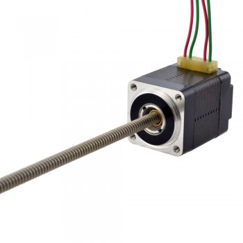 Liniowy silnik krokowy nieuchwytny NEMA 8 8N11S0504SC5-150RS skok na obrót 1mm skok 150mm