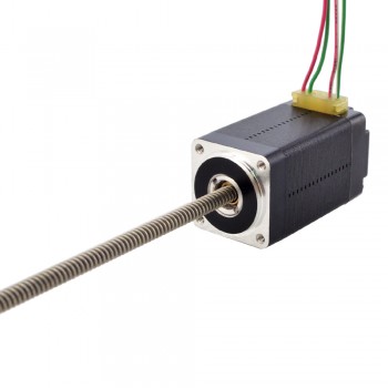 Liniowy silnik krokowy nieuchwytny NEMA 8 8N15S0504AC5-150RS skok na obrót 2mm skok 150mm